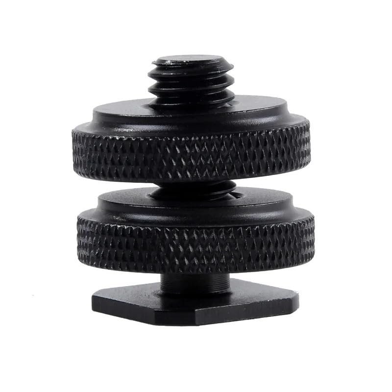 100 Pieces Metal 3/8 Female Adapter Nut Camera Flash Stand Light Mount Photo Studio Accessories Excellent(Green)