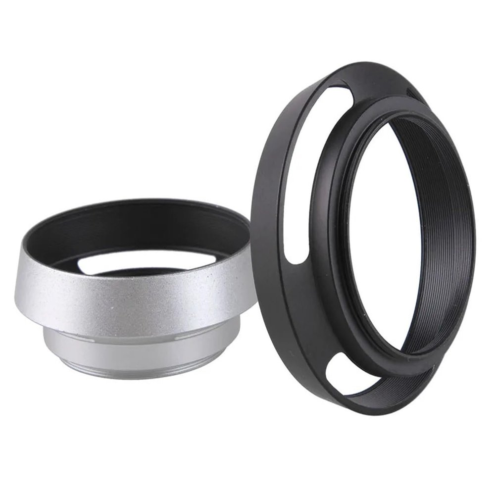 Black/Silver Camera Lens Hood Metal Sun Shade Cover 37mm 39mm 40.5mm 43mm 46mm 49mm 52mm 55mm 58mm Thread Mount Excellent(58mm (Black))