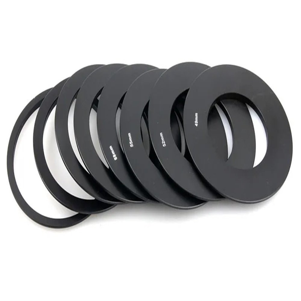 10 Pieces 49/52/55/58/62/67/72/77/82mm Camera Lens Adapter Ring Metal for P Series Gradient Square Filter Holder Mount Excellent(62mm P Ring)