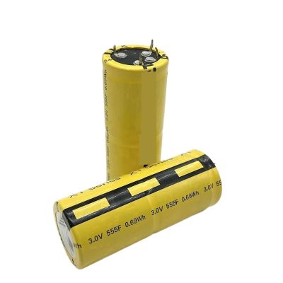 2PCS 3.0V555F XT Series 0.69Wh Used 18V Automotive Rectifier Module for Backup Power Supply Four-Foot Type Large Capacity