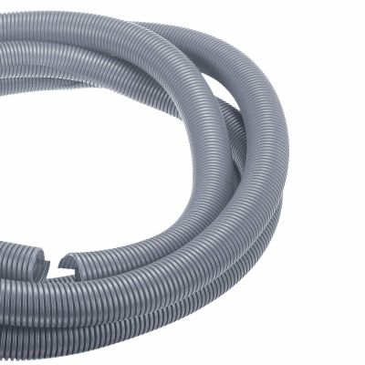 DMiotech 50ft Wire Loom Split Tubing 1 1/2 Inch(38.1mm) ID, Cord Protectors from Pet Flexible Conduit Cable Management for Office Home Garden, Gray
