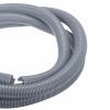 DMiotech 50ft Wire Loom Split Tubing 1 1/2 Inch(38.1mm) ID, Cord Protectors from Pet Flexible Conduit Cable Management for Office Home Garden, Gray view 1