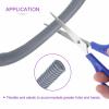 DMiotech 50ft Wire Loom Split Tubing 1 1/2 Inch(38.1mm) ID, Cord Protectors from Pet Flexible Conduit Cable Management for Office Home Garden, Gray view 2