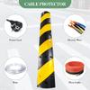 6FT Rubber Speed Bumps, 2-Pack 25000 Lb Capacity Heavy Duty Speed Bumps for Road with 8 Bolt,Cable Protector for Asphalt & Concrete for Driveways/Garages/Roads view 2