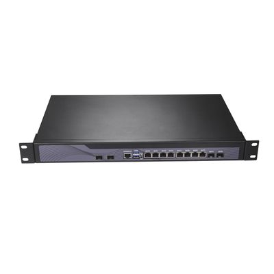 Firewall Appliance, VPN, 1U Rackmount, OPNsense, I3 3110M 3120M, RS42, 8 x Gigabit LAN, 2 x I350 Gigabit SFP, 2 x SFP+ 10Gbe 82599ES, 0 RAM, 0 Storage, Barebone No System