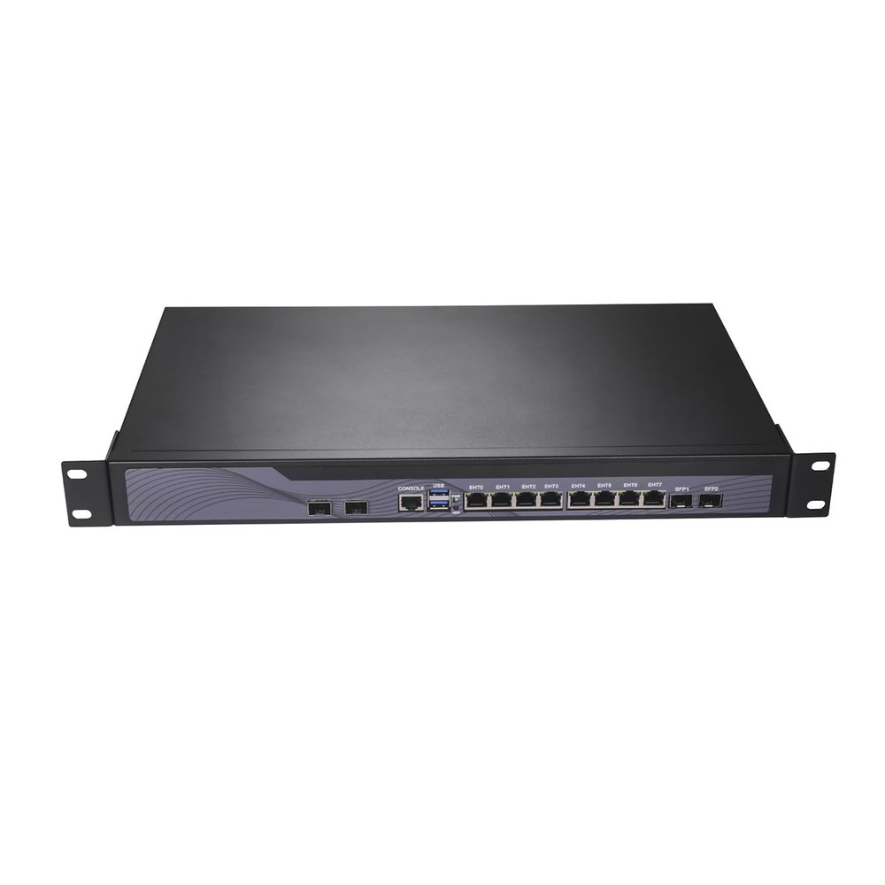 Firewall Appliance, VPN, 1U Rackmount, OPNsense, I3 3110M 3120M, RS42, 8 x Gigabit LAN, 2 x I350 Gigabit SFP, 2 x SFP+ 10Gbe 82599ES, 0 RAM, 0 Storage, Barebone No System