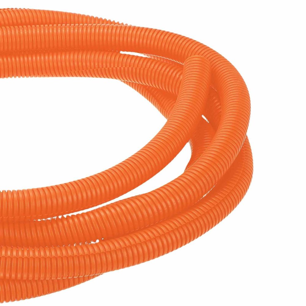 DMiotech 10ft Wire Loom Split Tubing 1 Inch, Cord Protectors from Pet Flexible Conduit Cable Management for Office Home Garden, Orange