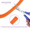 DMiotech 10ft Wire Loom Split Tubing 1 Inch, Cord Protectors from Pet Flexible Conduit Cable Management for Office Home Garden, Orange view 2
