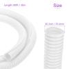 DMiotech 10ft Wire Loom Split Tubing 1 1/4 Inch(31.8mm) ID, Cord Protectors from Pet Flexible Conduit Cable Management for Office Home Garden, White view 3