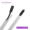 DMiotech 10ft Wire Loom Split Tubing 1 1/4 Inch(31.8mm) ID, Cord Protectors from Pet Flexible Conduit Cable Management for Office Home Garden, White view 4