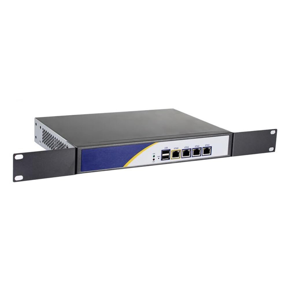 Firewall Hardware, OPNsense, VPN, Network Security Appliance, Router PC, J1900, RS17, 4 x Gigabit LAN, 2 x USB, VGA, Fanless, 2 x Reserved Fan, 8G RAM, 64G SSD