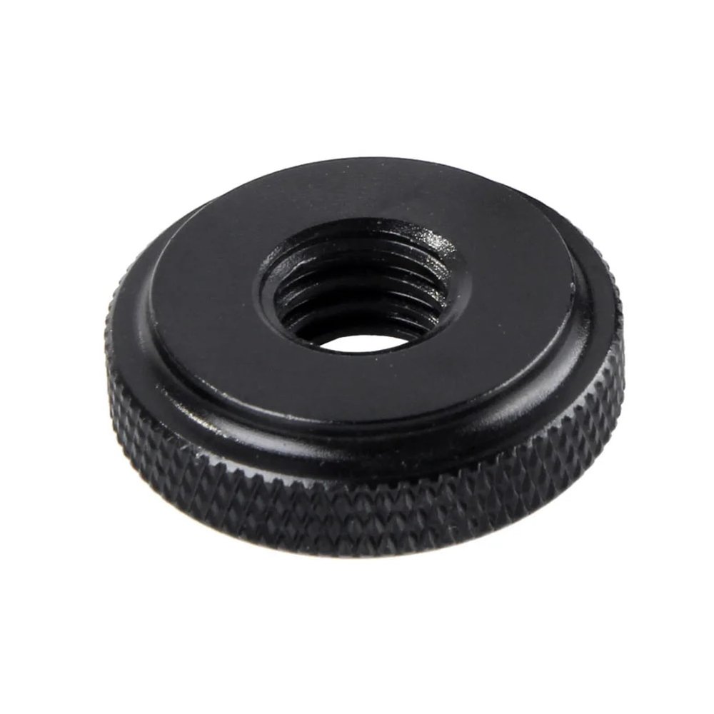 100 Pieces Metal 3/8 Female Adapter Nut Camera Flash Stand Light Mount Photo Studio Accessories Excellent(Black)