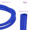 DMiotech 10ft Wire Loom Split Tubing 5/8 Inch, Cord Protectors from Pet Flexible Conduit Cable Management for Office Home Garden, Blue view 3