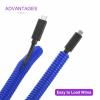 DMiotech 10ft Wire Loom Split Tubing 5/8 Inch, Cord Protectors from Pet Flexible Conduit Cable Management for Office Home Garden, Blue view 4