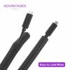 DMiotech 6.6ft Wire Loom Split Tubing 1 1/2 Inch, Cord Protectors from Pet Flexible Conduit Cable Management for Office Home Garden, Black view 4