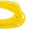 DMiotech 100ft Wire Loom Split Tubing 1/4 Inch, Cord Protectors from Pet Flexible Conduit Cable Management for Office Home Garden, Yellow view 1