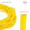 DMiotech 100ft Wire Loom Split Tubing 1/4 Inch, Cord Protectors from Pet Flexible Conduit Cable Management for Office Home Garden, Yellow view 3