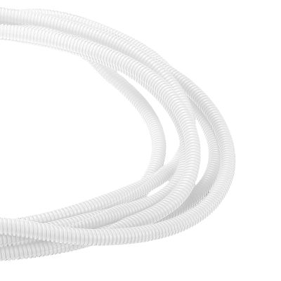 DMiotech 20ft Wire Loom Split Tubing 3/8 Inch, Cord Protectors from Pet Flexible Conduit Cable Management for Office Home Garden, White