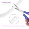 DMiotech 20ft Wire Loom Split Tubing 3/8 Inch, Cord Protectors from Pet Flexible Conduit Cable Management for Office Home Garden, White view 2