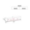 59" Floating Tv Stand with Two Open Shelves, Media Compartments and Cable Management,Use in The Living Room view 2