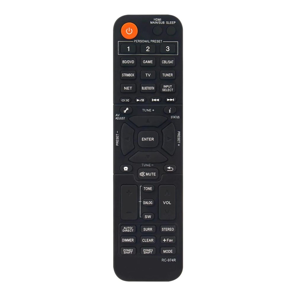 RC-974R Replacement Remote Control for Pioneer AV Receiver in Living Rooms or Rooms, Replacement Models RC-971R, Replace Remote Compatible Models VSX-934 VSX-935 VSX-LX104 VSX-LX304 VSX-LX504