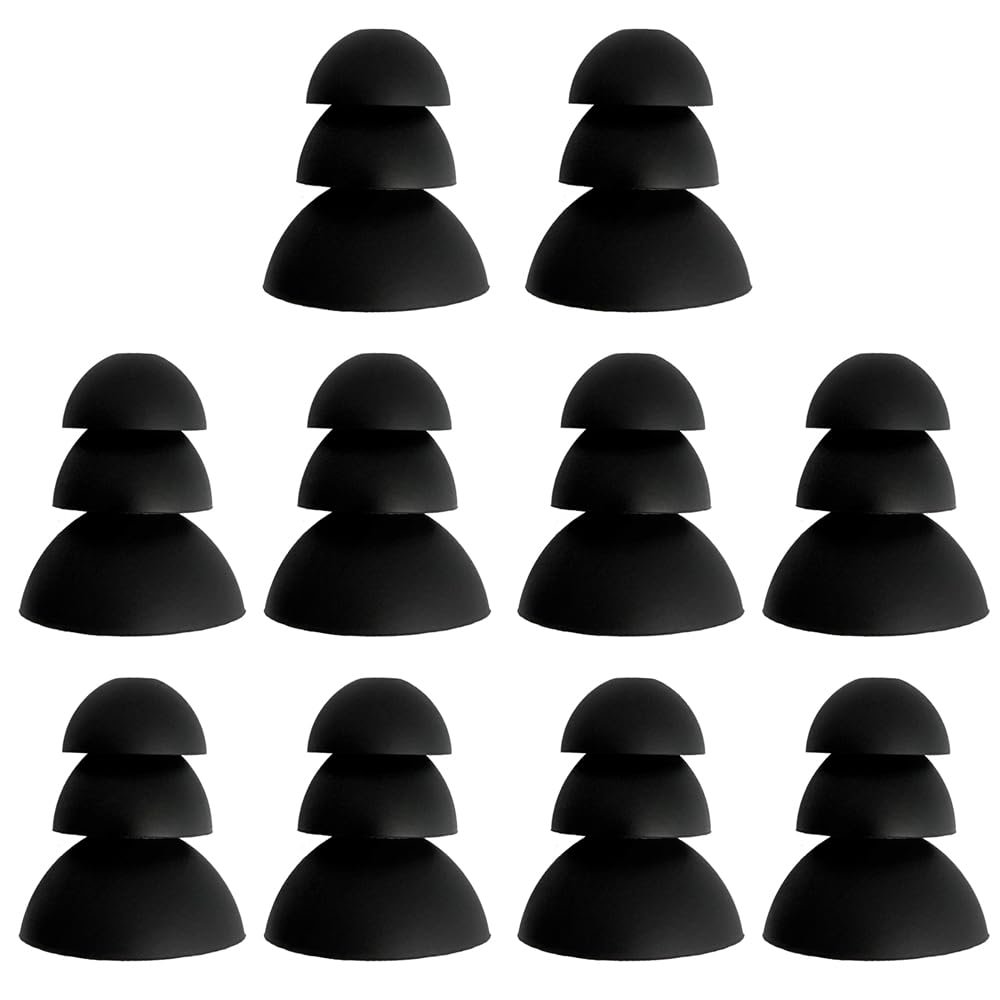 TENNMAK Replacement Triple Flange Eartips for Elign & Shure & Etymotic