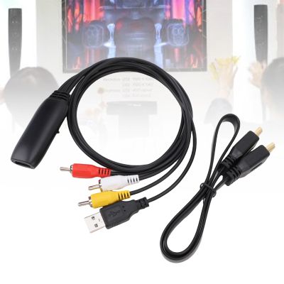 AYNEFY AV to HDTV Converter Video Sound Adapter Converter Box with Plug Play No Driver Needed for DVD Game Console Set Top Box