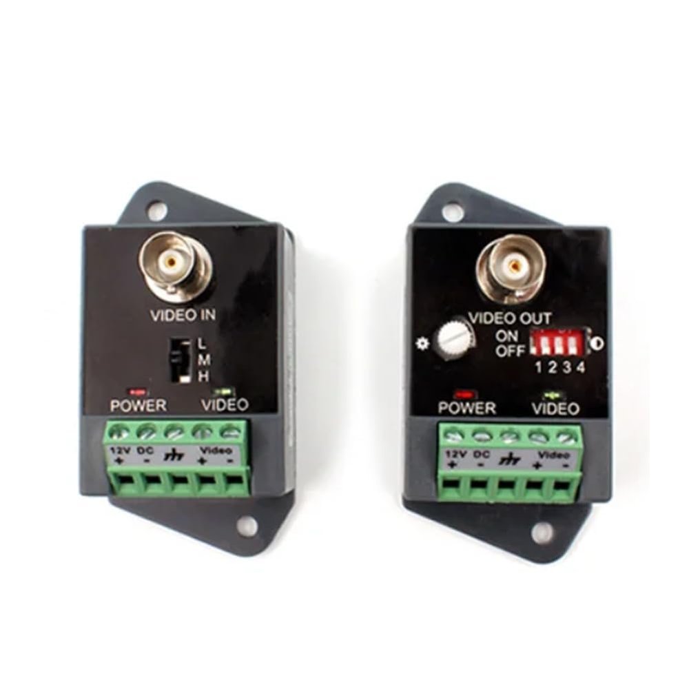 Yaregelun Single-Channel Active Video Balun for CCTV HD-TVI CVI AHD Active HD Video Transceiver