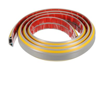 6.6ft Floor Cord Cover Cable Protector Raceway Hider Self Adhesive Extension Management 0.55" Wx0.28 H Wire Organizer for Office, Home, Workshop, Warehouse, Garage(Yellow Grey)