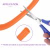 DMiotech 10ft Wire Loom Split Tubing 1 1/4 Inch, Cord Protectors from Pet Flexible Conduit Cable Management for Office Home Garden, Orange view 2