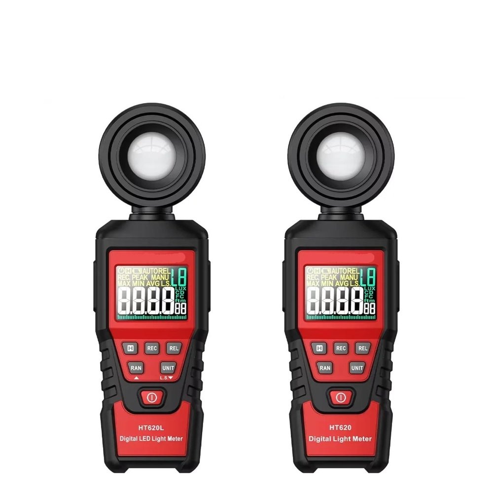 Light Meter, HT620 Digital Luxmeter High Accuracy Professional 180 with Rotatable Light Sensor Lux Photometer,Light Meter Photography(HT620L)