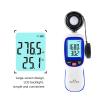 Light Meter, Digital Luxmeter Accuracy Professional Light Intensity Meter Thermometer 0-20000 Lux Illuminometer Data Hold,Light Meter Photography view 4