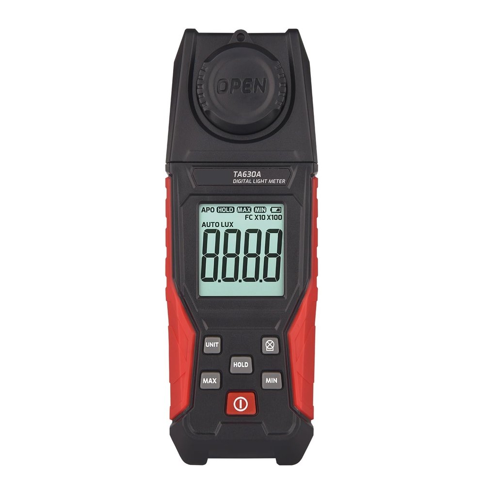 Light Meter, Digital Light Meter Illuminance Lux Record LCD 0200,000 Measurement Range Flexible Sensor Tester TA630A/TA630B,Light Meter Photography(TA630A)