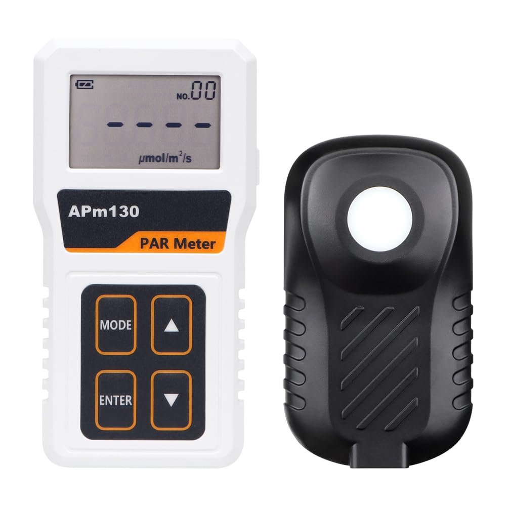 Light Meter, APM130 Digital Photosynthetic Activity Radiation PPFD Waterproof Sensor Plants Data Record Light,Light Meter Photography