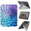 for iPad Pro 13 Inch Case M4 2024 7th Generation,Shockproof Clear with Pencil Holder Folding Y Shape Stand Case for iPad Pro 13 Inch M4 2024 7th Gen,Blue Flowers view 1