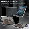 for iPad Pro 13 Inch Case M4 2024 7th Generation,Shockproof Clear with Pencil Holder Folding Y Shape Stand Case for iPad Pro 13 Inch M4 2024 7th Gen,Blue Flowers view 4