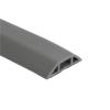 1Pc 1M Self-Adhesive Floor Cable Protector - Flexible Wire Duct Cover for Office, Home, Workshop, Warehouse, Garage(Grey) view 1