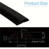1Pc 1M Self-Adhesive Floor Cable Protector - Flexible Wire Duct Cover for Office, Home, Workshop, Warehouse, Garage(Grey) view 3