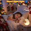 Animal Night Light for Kids, Cute Duck Night Light with Timer, Dimmable Silicone Lamp with 3 Brightness Levels, Rechargeable Nightlight, LED Squishy Bedside Lamp for Boys Girls Toddler (Flower Duck) view 2