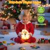 Animal Night Light for Kids, Cute Duck Night Light with Timer, Dimmable Silicone Lamp with 3 Brightness Levels, Rechargeable Nightlight, LED Squishy Bedside Lamp for Boys Girls Toddler (Flower Duck) view 4