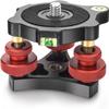 Tripod Leveling Base Camera Leveler, 3/8 Thread -5 Precise Angle Adjustment Geared Tripod Head Telescope Base for Cameras Video Heads and Astronomical Telescop view 1