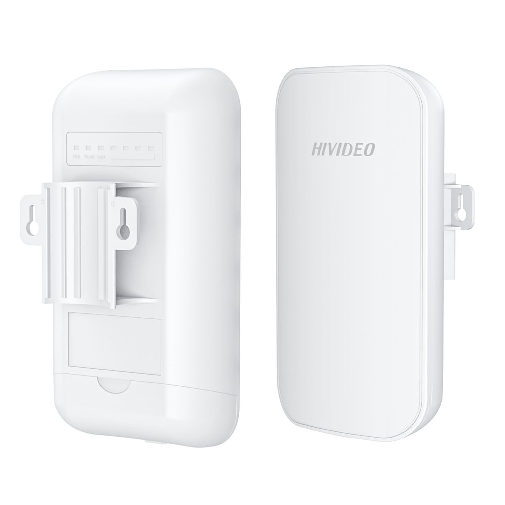 HIVIDEO 2 PCS Outdoor Wireless WiFi Extender WiFi Signal Repeater WiFi Booster & Signal Amplifier Weatherproof Network Bridge (C5B (1181 Inches))