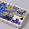 122 Keys Blue Transaprent Keycaps Cherry Profile Keycaps Set Fit for 60% 65% 75% Cherry Mx Switches Mechanical Keyboard view 2