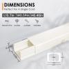 Delamu 236in Cord Hider, One-Wire Cord Covers for Wires on Wall, Easy-to-Install Cable Hiders for Mounted Tv, Cable Management Kit, Cable Raceways, W0.59 H0.4in, Beige view 2