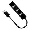 DOITOOL High Speed USB Hub Expansion Cable Adapter Lightweight Design with Efficient Heat Dissipation Plug and Play Multi-Port USB Expander for Laptop and Black Cable view 1