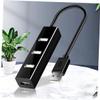DOITOOL High Speed USB Hub Expansion Cable Adapter Lightweight Design with Efficient Heat Dissipation Plug and Play Multi-Port USB Expander for Laptop and Black Cable view 4