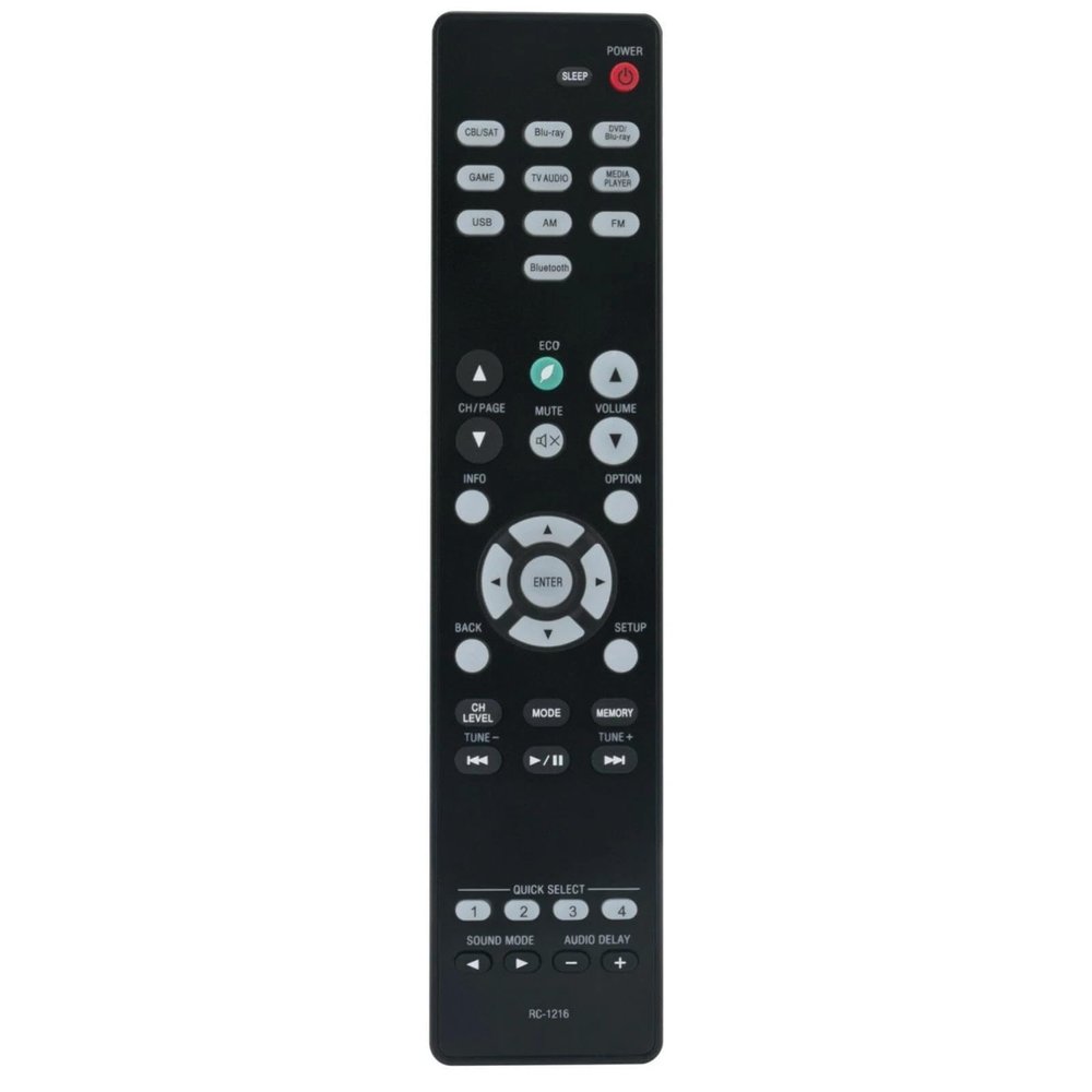 RC-1216 Replacement Remote Control for Denon AV Surround Stereo Receiver in Living Rooms or Rooms, No Programming or Pairing Needed, Replace Remote Compatible Models AVR-S530BT AVR-S540BT AVR-X550BT