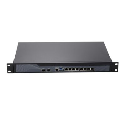 1U Rackmount Firewall, OPNsense, VPN, Network Appliance, 2th Gen Core I3 2328M 2350M 2370M, RS42, 8 x LAN, 2 x SFP+ 82599ES 10 Gigabit, 0 RAM, 0 Storage, Barebone No System