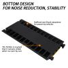 3 Channels Cable Protector Ramp, Rubber Cable Ramp with 28000 Lbs Load Capacity, Heavy Duty Floor Wire Cord Cover, Driveway Traffic Speed Bump for Asphalt Concrete Gravel view 4