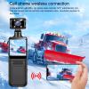 ciciglow 4K Body Camera, HD WiFi 180 Degree Rotating Lens Handheld Camera with 1.3 inch HD Screen, LED Light, APP for Outdoor Sports Travel view 3